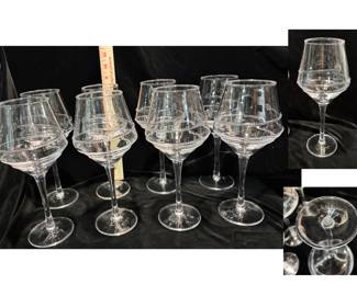 Juliska Amalia Acrylic Wine Glasses. Set of eight.  $96