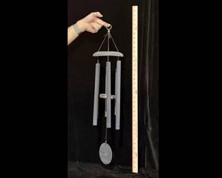 Wind chimes. Black metal.  Wonderful sound.   28"    $30
