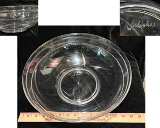 Juliska Isabella acrylic bowl 13" x 4.25."  Dishwasher safe. $35