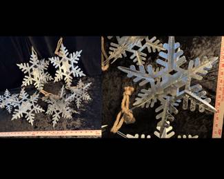 Six metal stars from Detroit Garden Works. Two  of each size: 18", 13" and 11".   $35