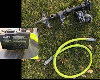 Motion sensor sprinkler head to discourage deer, rabbits and bad neighbors :-)  Works great!  $20