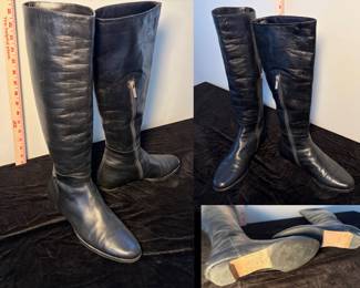 Jimmy Choo leather riding boots.  Made in Italy.  Size 38/Size 8.  Very good cond.  $80