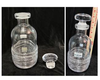 Simon Pearce Echo Lake Decanter. 9.5".   New, no box.  $200