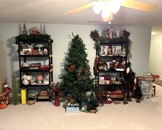 Holiday Decor, Christmas Trees, Candles, Garland, Ornaments