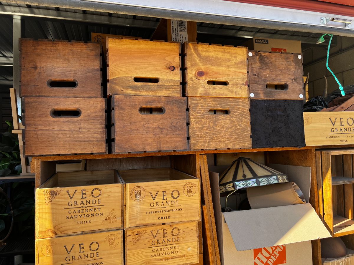 Wooden crates
