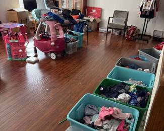 Girls clothing from 0-5T, shoes, board games, play kitchen, toys, swim accessories and more. 