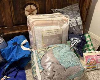 Blankets, tote bags, towels and more. 