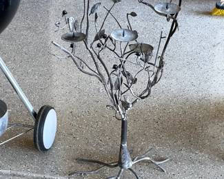 Large Metal Candle Holder