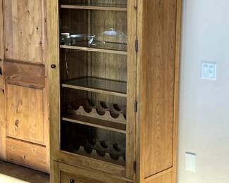 Lighted Wine Cabinet 35.5"W x 19"D x 78"H