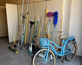 Yard Tools, Bicycle (tires need replaced)