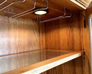 Lighted wine cabinet