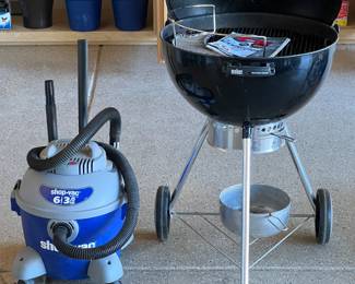Charcoal Grill, ShopVac