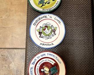 Hand Painted Italian Ceramic Plates 