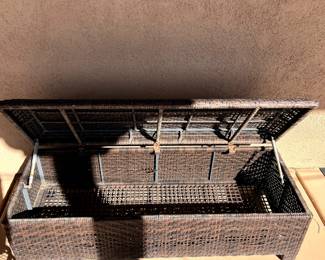 Outdoor Wicker Storage Box