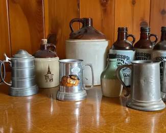 SA154Vintage Beer, Steins And Growlers