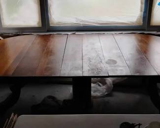 SA202Solid Vintage Expandable Wooden Kitchen Table