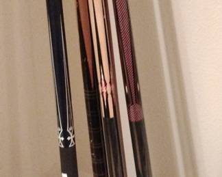 THREE SOLD, TWO LEFT POOL CUES
