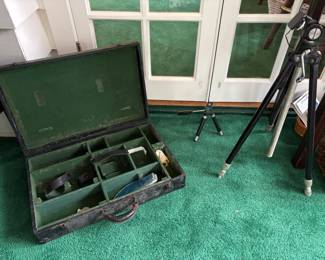 Large camera case & tripods