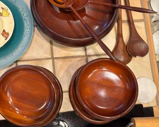 Teak bowls