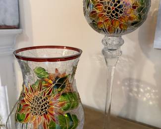 Another view of the Christmas candle holders