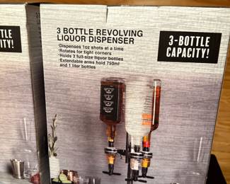 New 3 bottle liquor dispenser