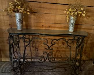  Reticule glass behind the couch table 