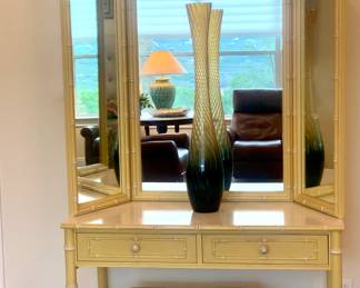 Vintage Hollywood Bamboo vanity