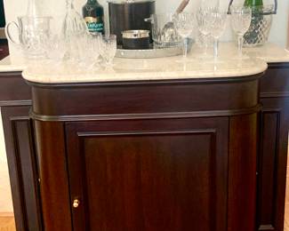Cherry Bar with marble top