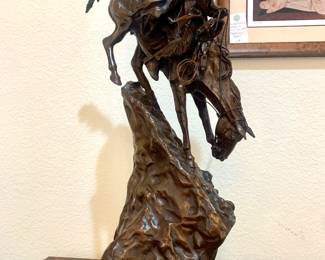 Frederic Remmington- Mountain Man bronze statue