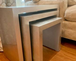 Silver nesting tables