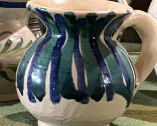Vintage Small Pottery Pitcher
