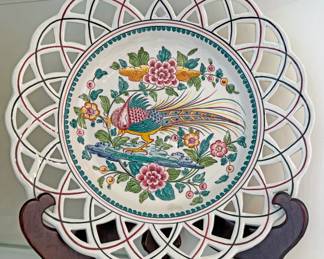 Hand Painted Anfora Agueda Portuguese Plate