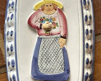 Vintage Italian Pottery Wall Hanging