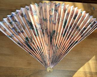 Decorative Fan for Fireplace Brass Stand