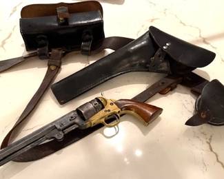 1851 Colt Navy .36 Caliber Black Powder Revolver & Case