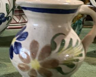 Vintage Small Pottery Pitcher