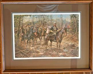 "Before the Storm" by the Artist, Don Troiani Signed and Numbered Print with Hand Written Back Panel Letter