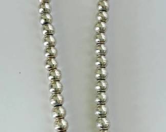 Sterling Silver Ball Necklace