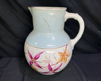 Antique Marked English Diamond Water Pitcher