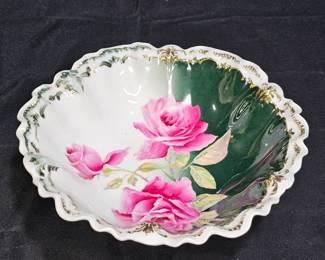 Weimer Rose & Gold Porcelain Serving Bowl