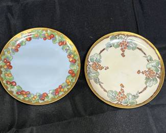 MZ Altrahlau CMR Edna S. Brown Hand Painted Plates