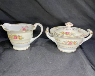Noritake Empire Cream & Sugar, Occupied Japan
