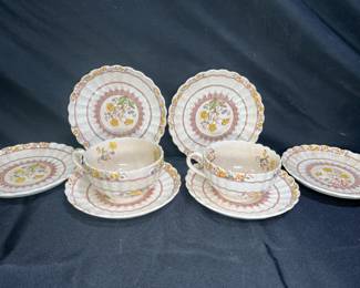 Copeland Spode Buttercup Tea Cups & Saucers