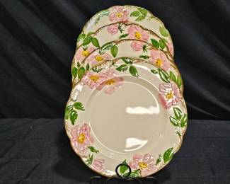 Franciscan Desert Rose 4 Dinner Plates