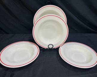 4 Anchor Hocking Holiday Wreath Bowls