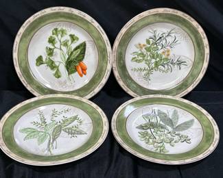 4 American Atelier Boutique Garni 8" Plates