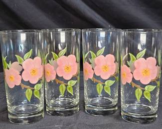 Franciscan Desert Rose 4 16 oz Drinking Glasses