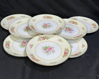 9 Noritake Empire Salad Plates