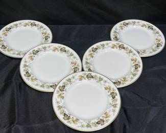 5 Royal Doulton Larchmont 6.5" Bread Plates