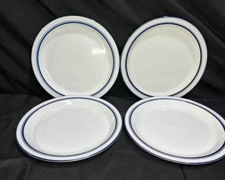 4 Danks Christianshavn Blue 9" Plates             
